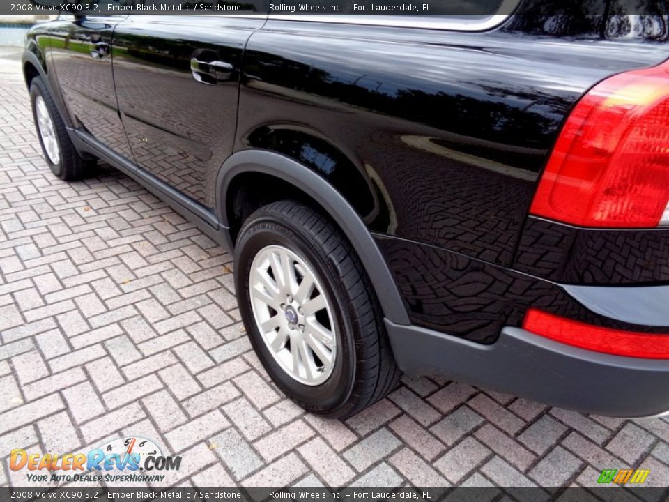 2008 Volvo XC90 3.2 Ember Black Metallic / Sandstone Photo #24