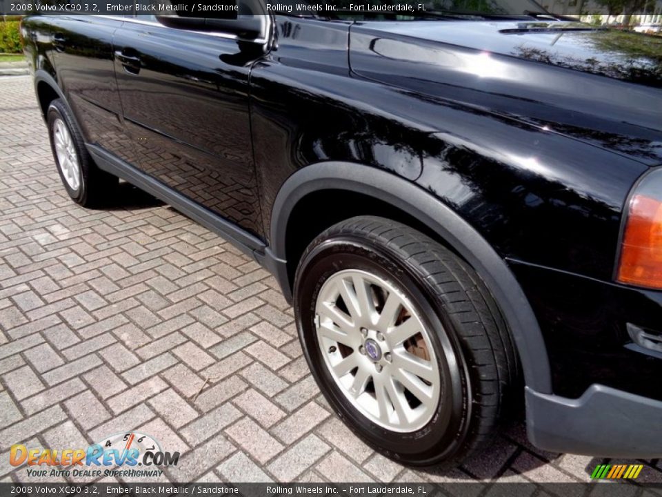 2008 Volvo XC90 3.2 Ember Black Metallic / Sandstone Photo #26