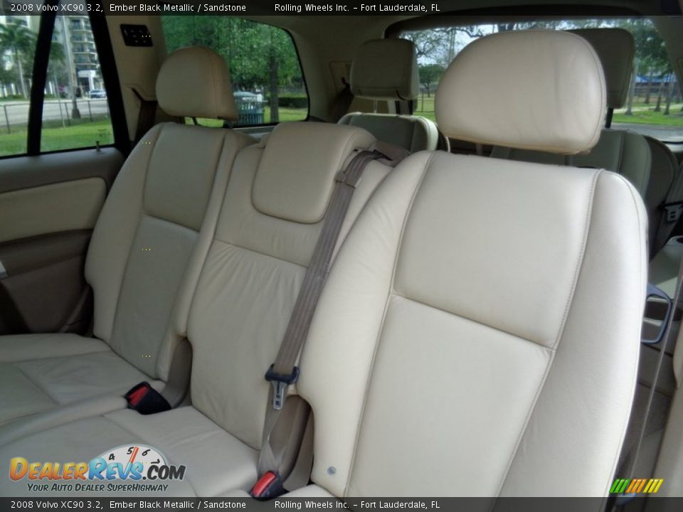 2008 Volvo XC90 3.2 Ember Black Metallic / Sandstone Photo #27