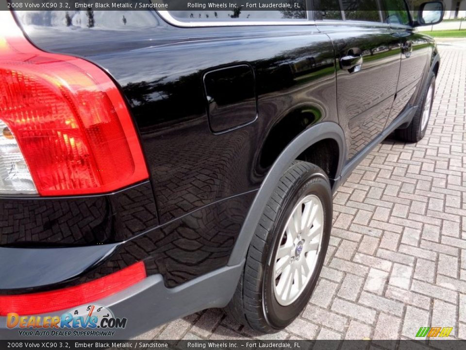 2008 Volvo XC90 3.2 Ember Black Metallic / Sandstone Photo #28