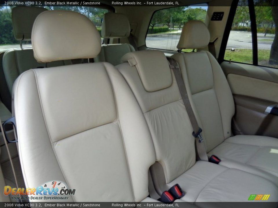 2008 Volvo XC90 3.2 Ember Black Metallic / Sandstone Photo #31
