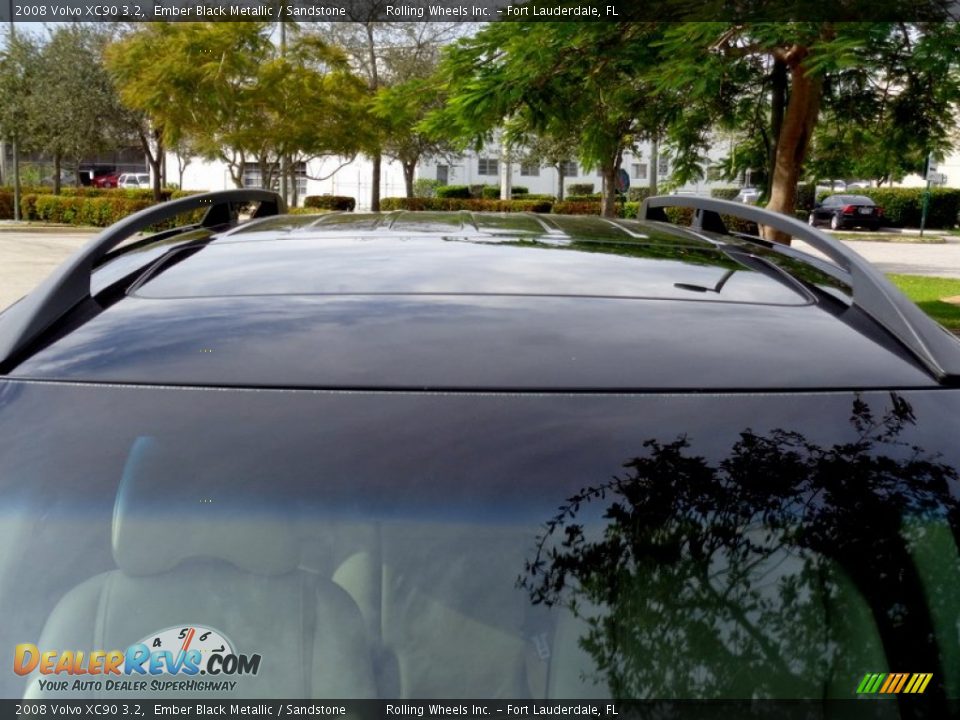 2008 Volvo XC90 3.2 Ember Black Metallic / Sandstone Photo #32