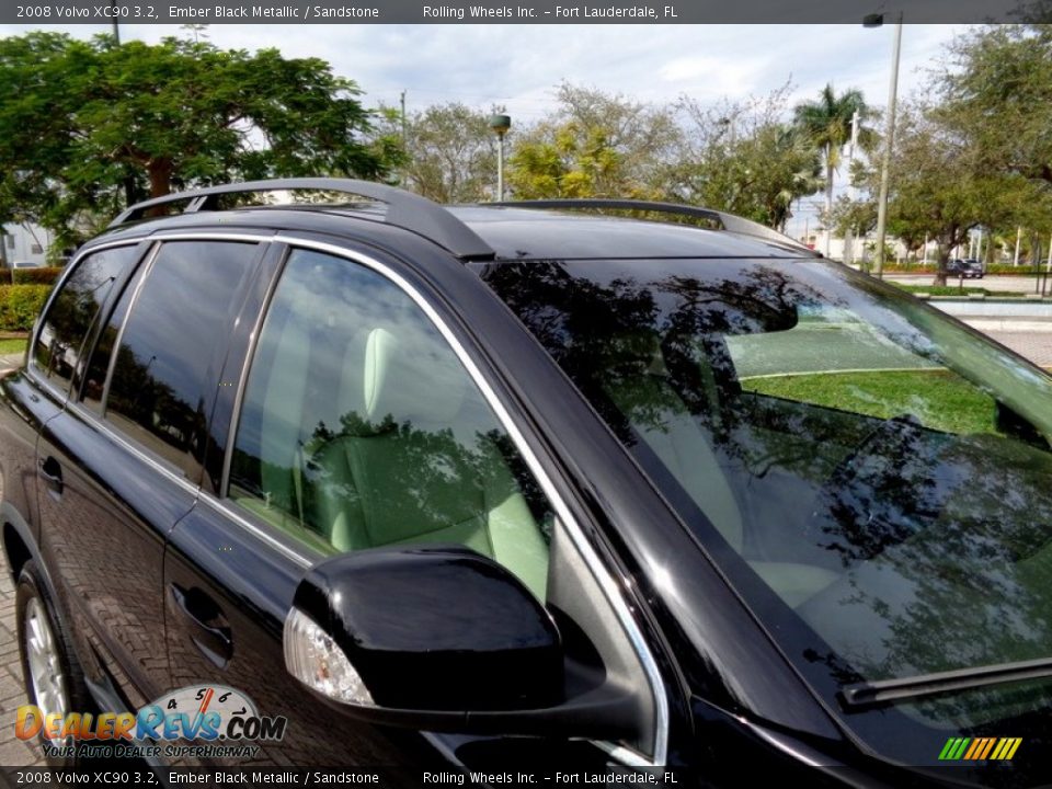 2008 Volvo XC90 3.2 Ember Black Metallic / Sandstone Photo #34