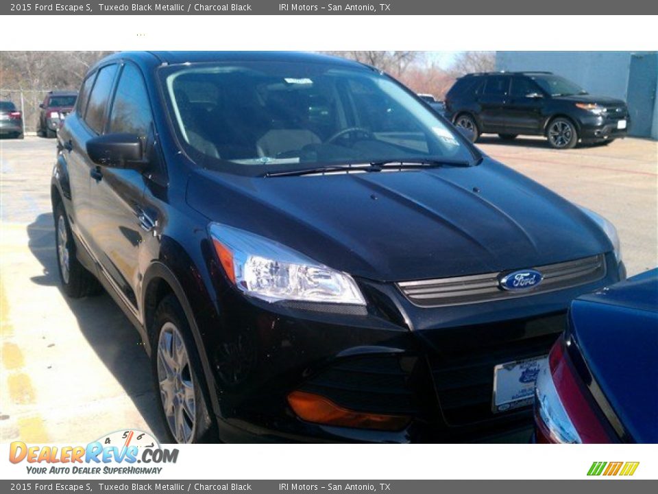 2015 Ford Escape S Tuxedo Black Metallic / Charcoal Black Photo #1