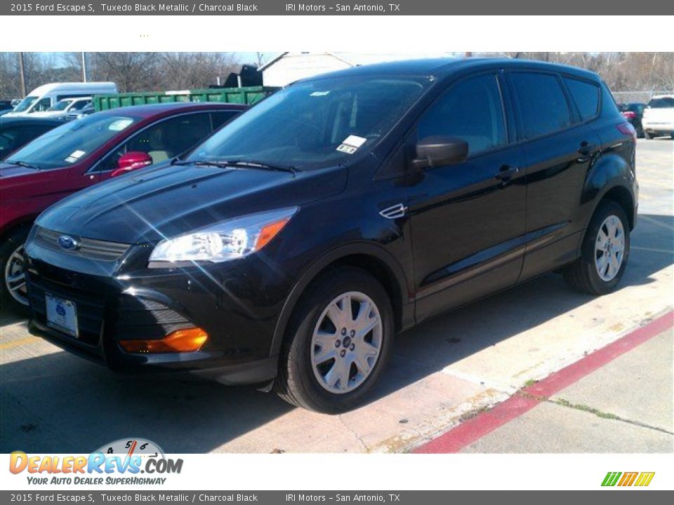 2015 Ford Escape S Tuxedo Black Metallic / Charcoal Black Photo #4