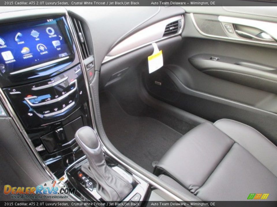 2015 Cadillac ATS 2.0T Luxury Sedan Crystal White Tricoat / Jet Black/Jet Black Photo #11