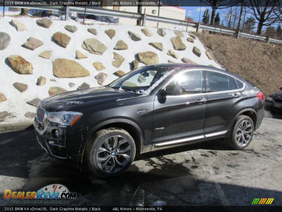 2015 BMW X4 xDrive28i Dark Graphite Metallic / Black Photo #1