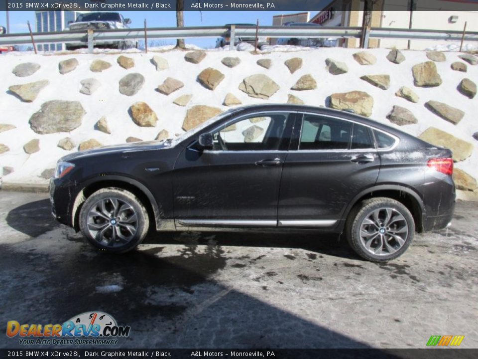 2015 BMW X4 xDrive28i Dark Graphite Metallic / Black Photo #2