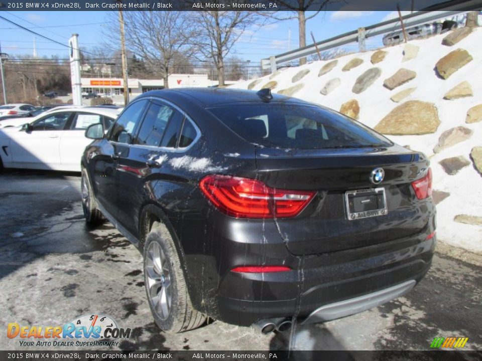2015 BMW X4 xDrive28i Dark Graphite Metallic / Black Photo #3