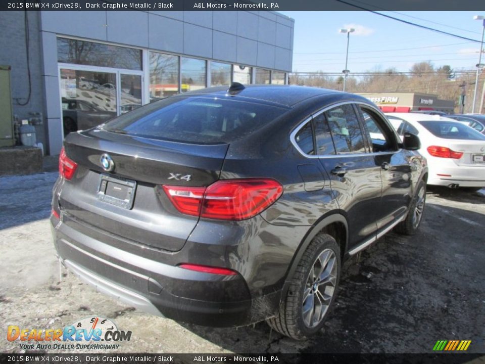 2015 BMW X4 xDrive28i Dark Graphite Metallic / Black Photo #5
