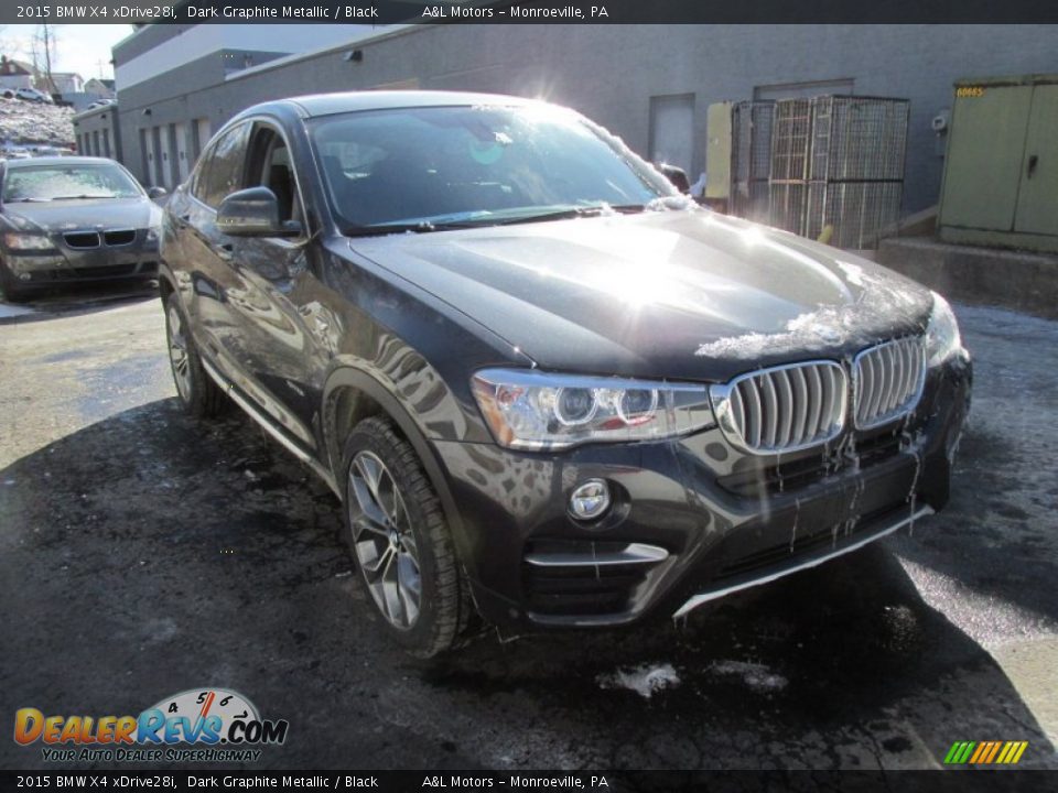 2015 BMW X4 xDrive28i Dark Graphite Metallic / Black Photo #6