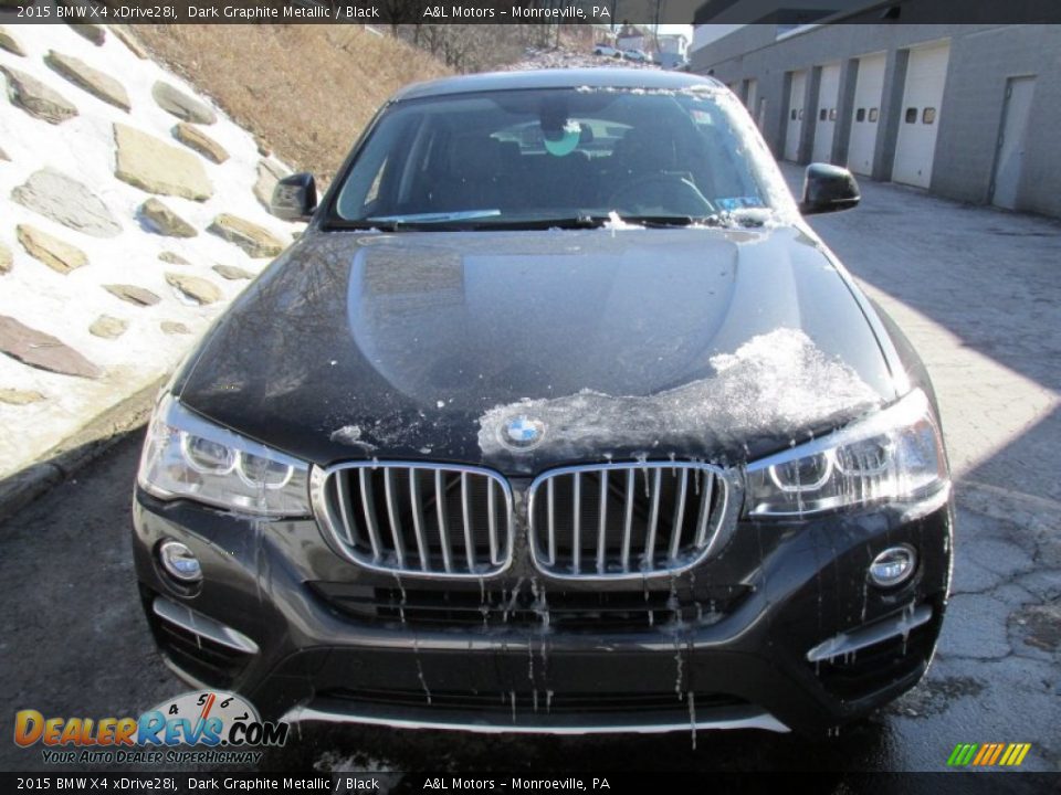 2015 BMW X4 xDrive28i Dark Graphite Metallic / Black Photo #7