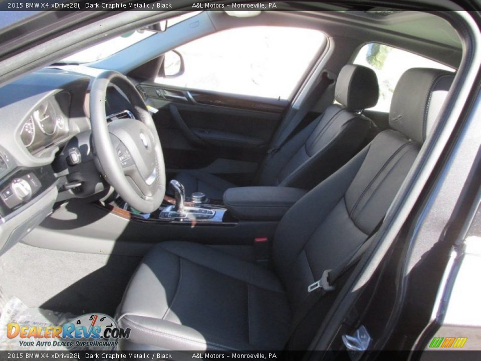 2015 BMW X4 xDrive28i Dark Graphite Metallic / Black Photo #11