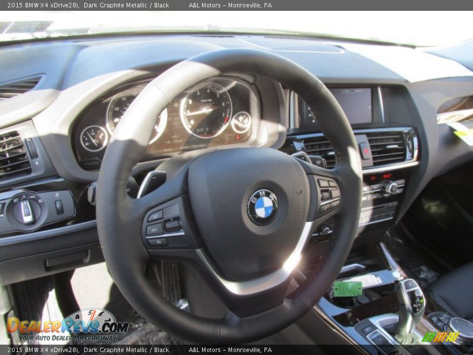 2015 BMW X4 xDrive28i Dark Graphite Metallic / Black Photo #13