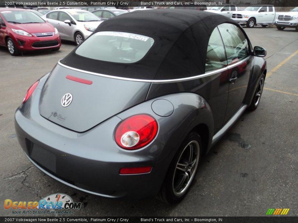 2007 Volkswagen New Beetle 2.5 Convertible Platinum Grey / Grey Photo #3