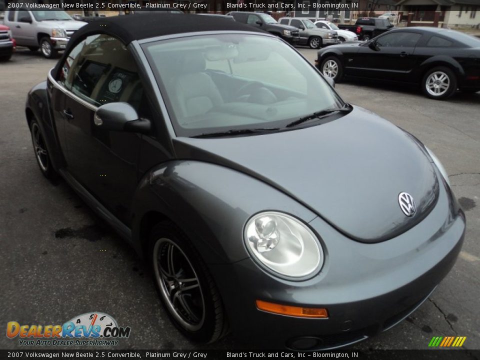 2007 Volkswagen New Beetle 2.5 Convertible Platinum Grey / Grey Photo #4