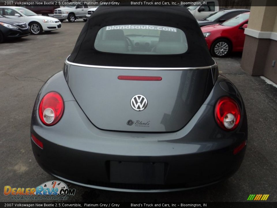 2007 Volkswagen New Beetle 2.5 Convertible Platinum Grey / Grey Photo #20