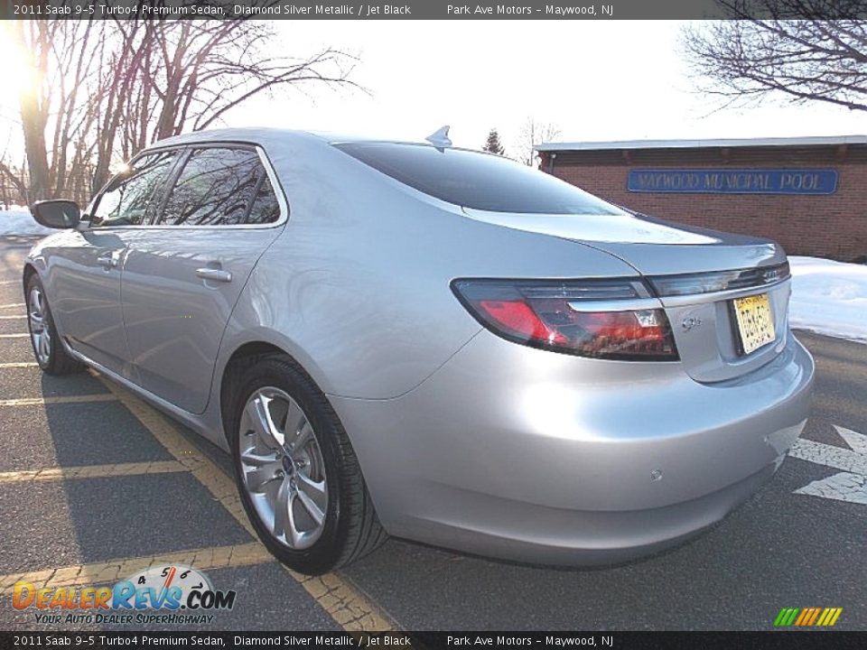 2011 Saab 9-5 Turbo4 Premium Sedan Diamond Silver Metallic / Jet Black Photo #3