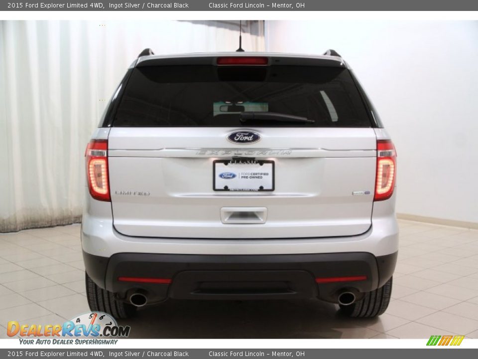 2015 Ford Explorer Limited 4WD Ingot Silver / Charcoal Black Photo #16