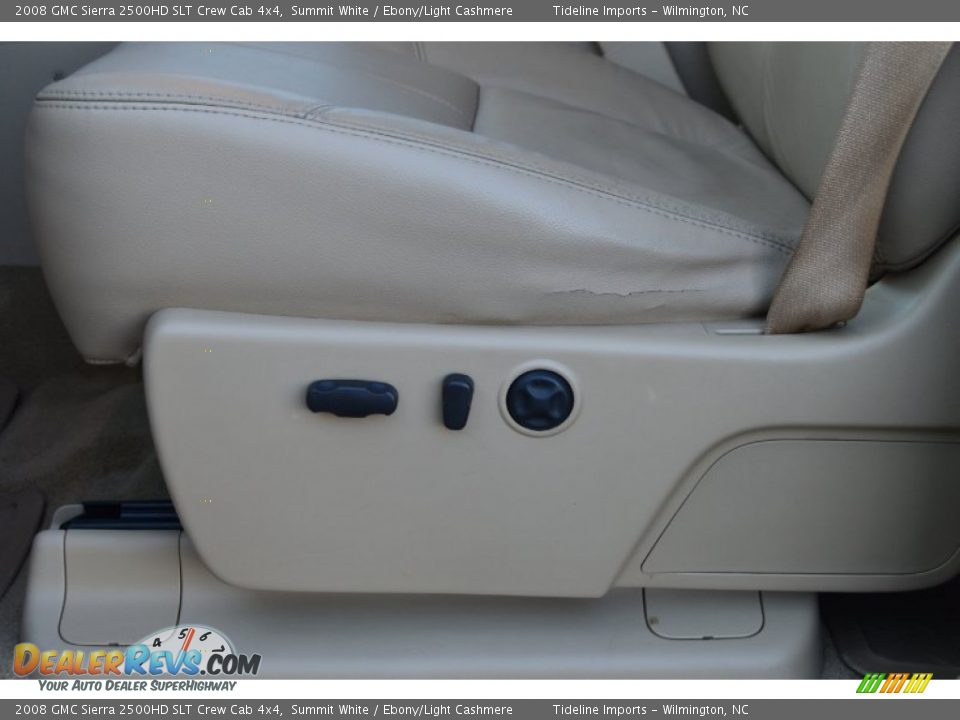 2008 GMC Sierra 2500HD SLT Crew Cab 4x4 Summit White / Ebony/Light Cashmere Photo #24