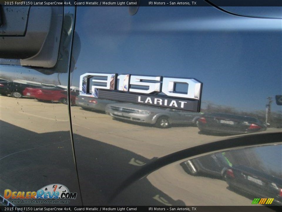 2015 Ford F150 Lariat SuperCrew 4x4 Guard Metallic / Medium Light Camel Photo #4
