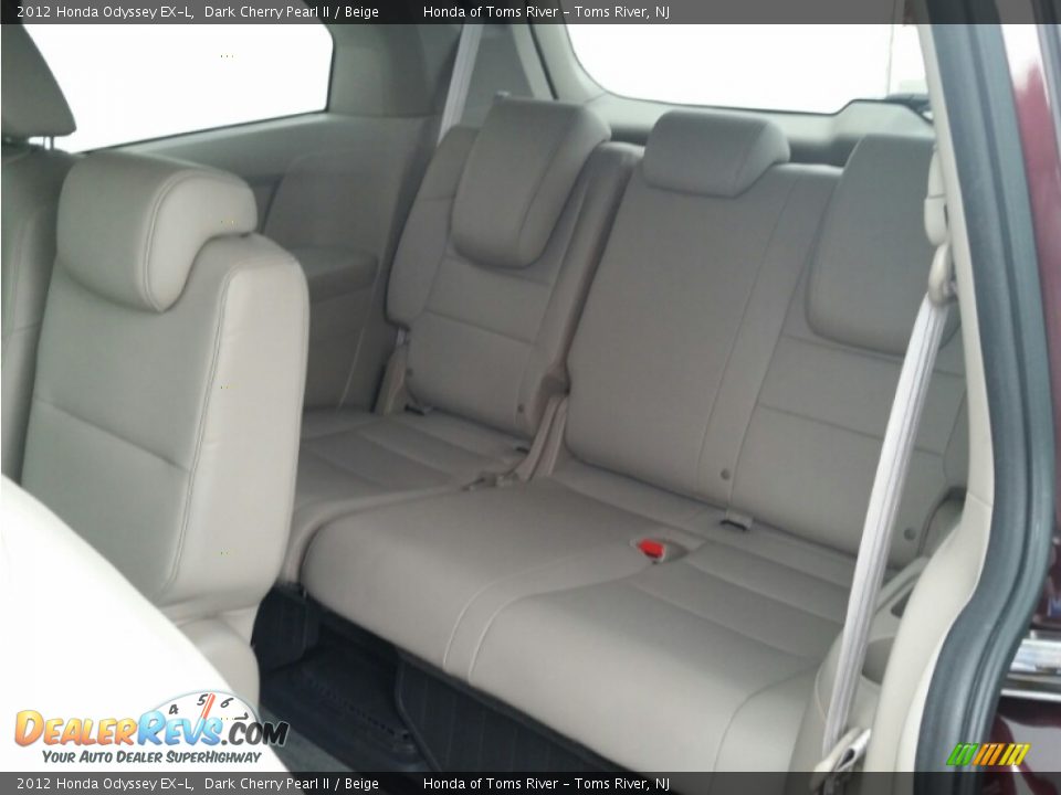 2012 Honda Odyssey EX-L Dark Cherry Pearl II / Beige Photo #13