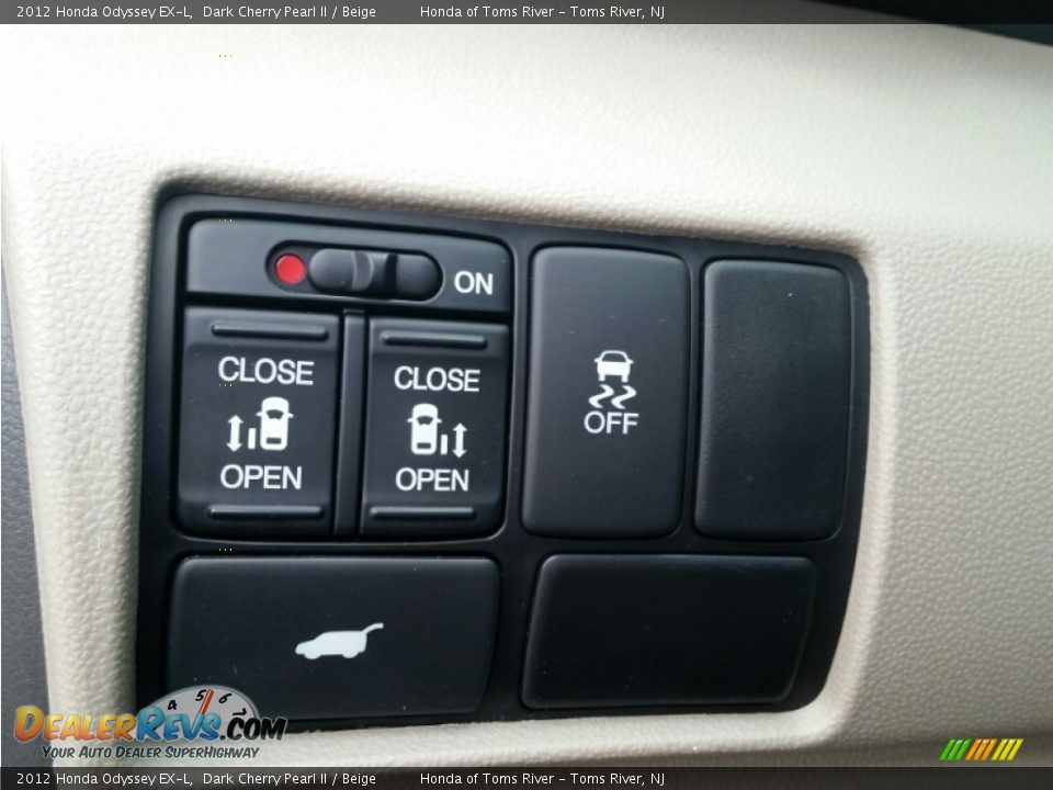 2012 Honda Odyssey EX-L Dark Cherry Pearl II / Beige Photo #23