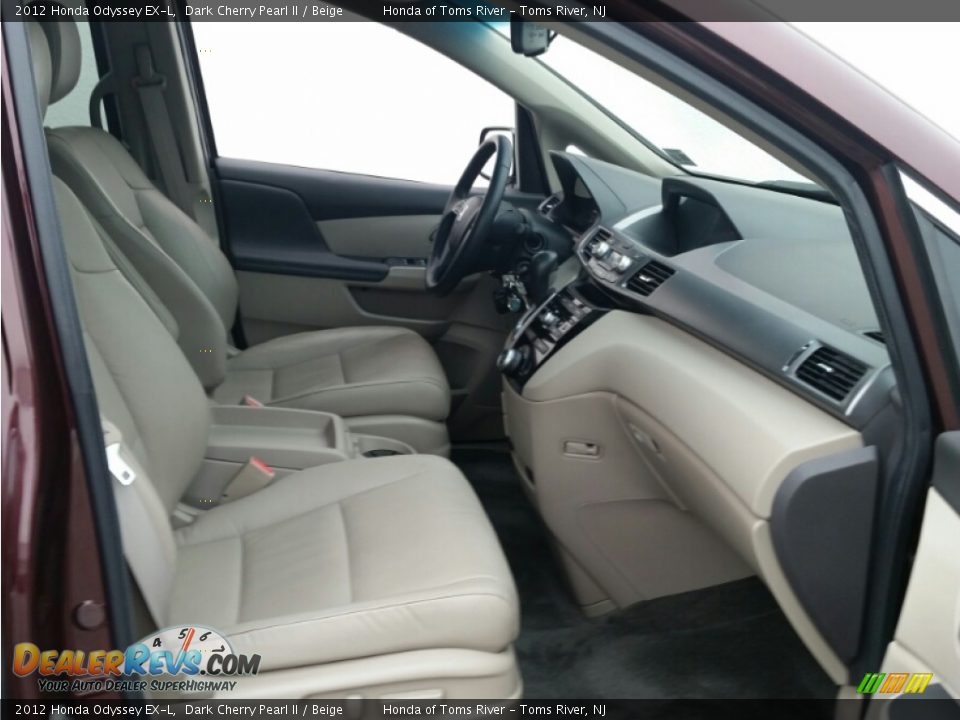 2012 Honda Odyssey EX-L Dark Cherry Pearl II / Beige Photo #30
