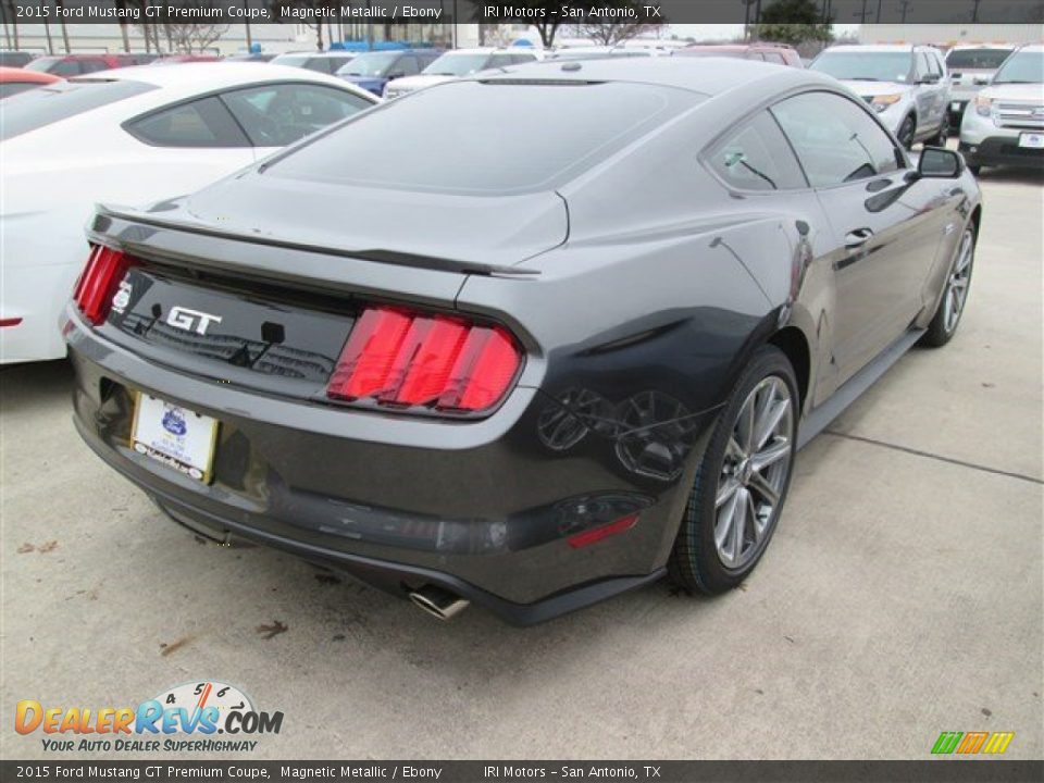 2015 Ford Mustang GT Premium Coupe Magnetic Metallic / Ebony Photo #6