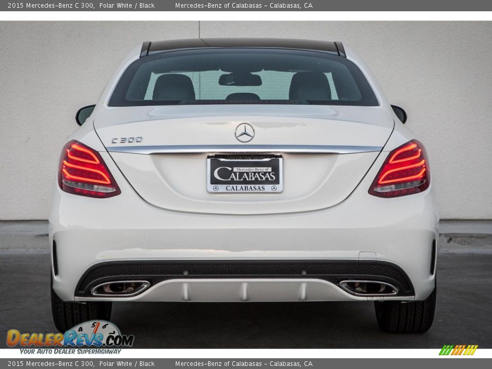 2015 Mercedes-Benz C 300 Polar White / Black Photo #3
