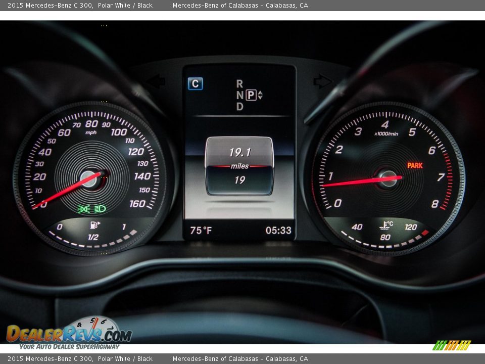 2015 Mercedes-Benz C 300 Polar White / Black Photo #6