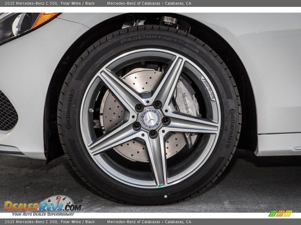 2015 Mercedes-Benz C 300 Polar White / Black Photo #10