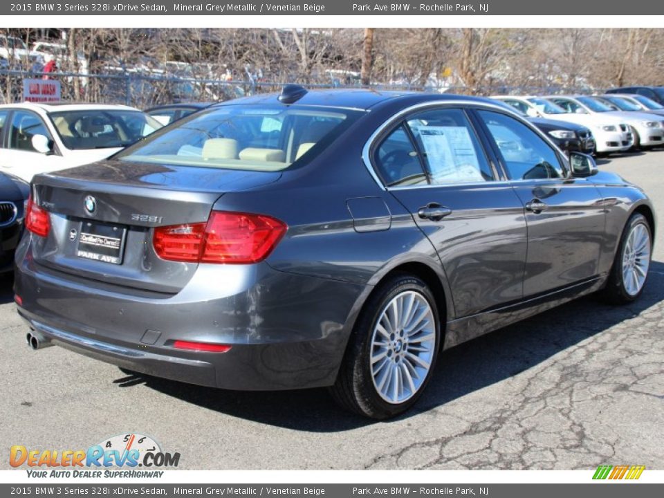 2015 BMW 3 Series 328i xDrive Sedan Mineral Grey Metallic / Venetian Beige Photo #3