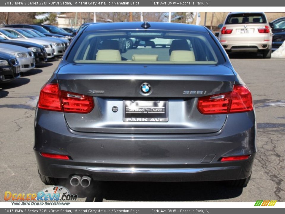 2015 BMW 3 Series 328i xDrive Sedan Mineral Grey Metallic / Venetian Beige Photo #4