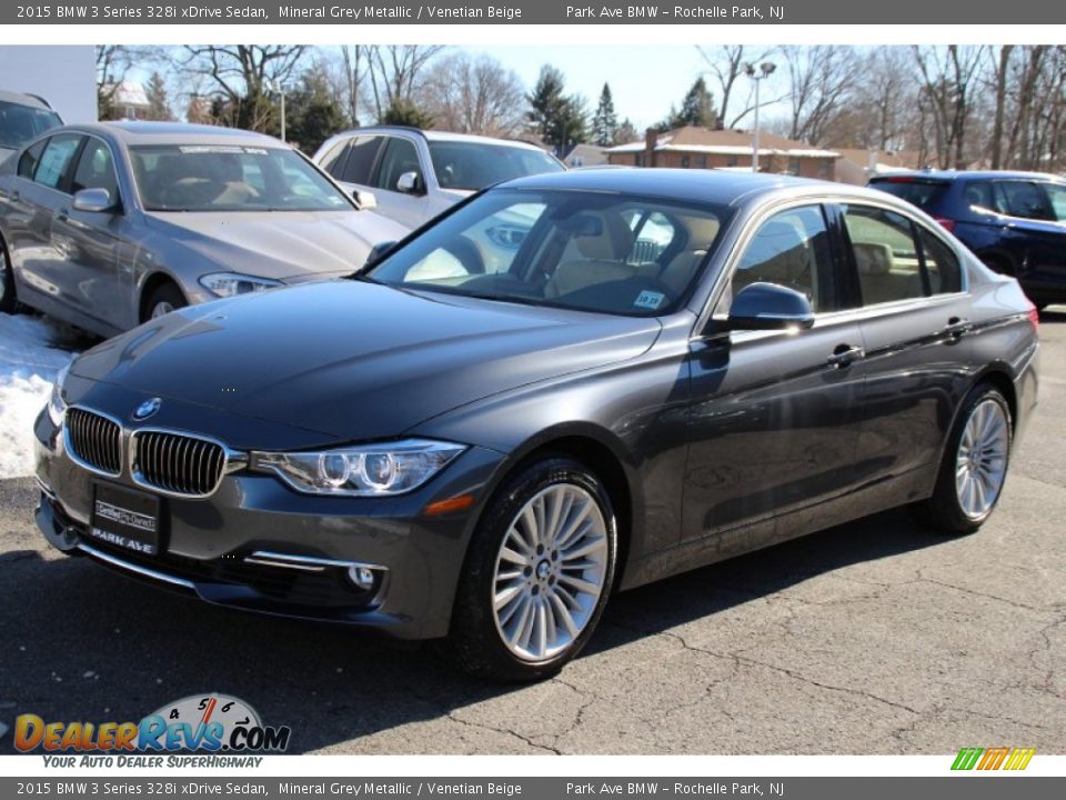 2015 BMW 3 Series 328i xDrive Sedan Mineral Grey Metallic / Venetian Beige Photo #7
