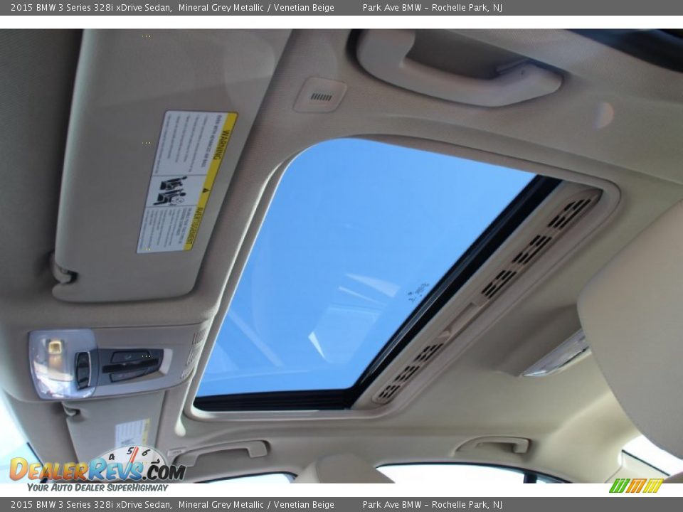 2015 BMW 3 Series 328i xDrive Sedan Mineral Grey Metallic / Venetian Beige Photo #15
