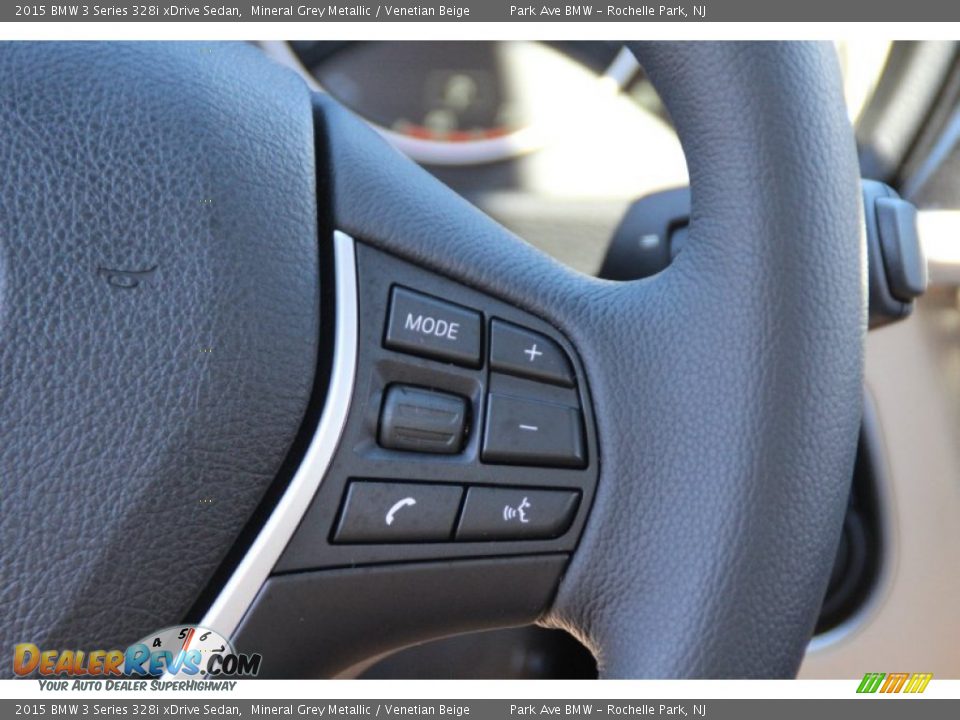 2015 BMW 3 Series 328i xDrive Sedan Mineral Grey Metallic / Venetian Beige Photo #21