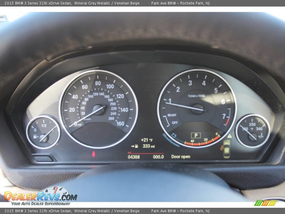 2015 BMW 3 Series 328i xDrive Sedan Mineral Grey Metallic / Venetian Beige Photo #22