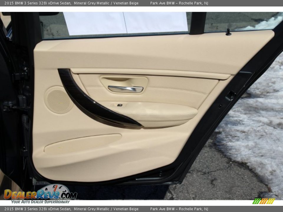 2015 BMW 3 Series 328i xDrive Sedan Mineral Grey Metallic / Venetian Beige Photo #25