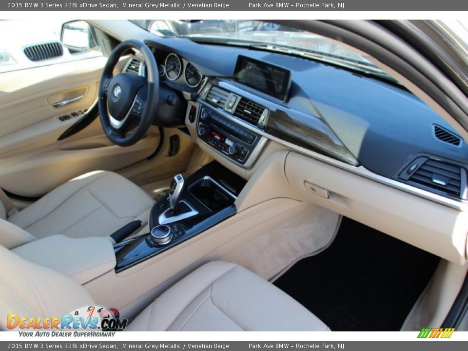 2015 BMW 3 Series 328i xDrive Sedan Mineral Grey Metallic / Venetian Beige Photo #28