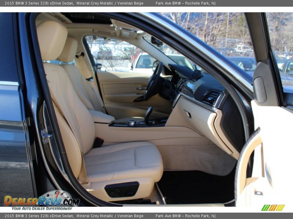 2015 BMW 3 Series 328i xDrive Sedan Mineral Grey Metallic / Venetian Beige Photo #29