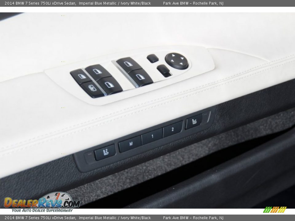 2014 BMW 7 Series 750Li xDrive Sedan Imperial Blue Metallic / Ivory White/Black Photo #10