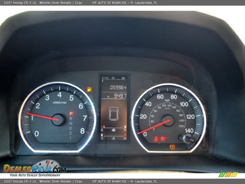 2007 Honda CR-V LX Whistler Silver Metallic / Gray Photo #32