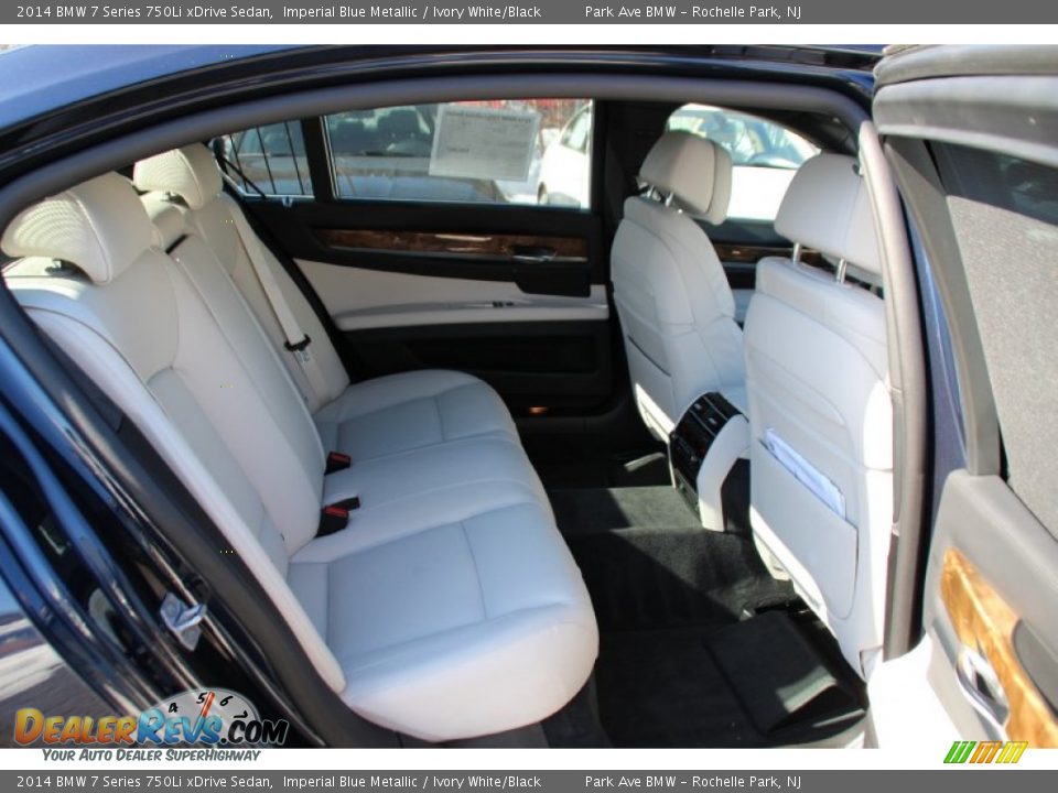 Rear Seat of 2014 BMW 7 Series 750Li xDrive Sedan Photo #27