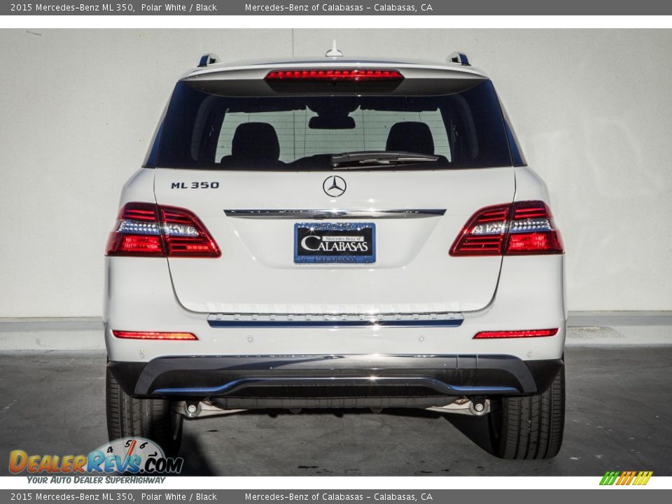 2015 Mercedes-Benz ML 350 Polar White / Black Photo #3
