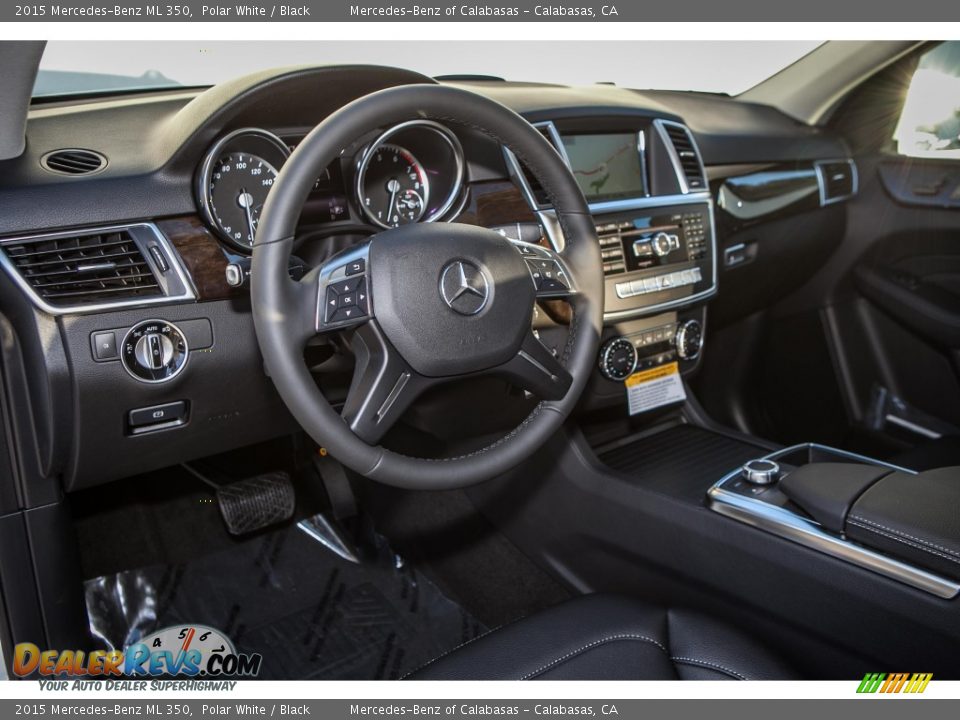 2015 Mercedes-Benz ML 350 Polar White / Black Photo #5