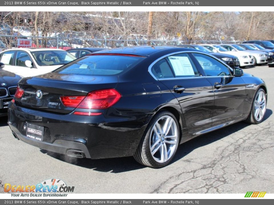 2013 BMW 6 Series 650i xDrive Gran Coupe Black Sapphire Metallic / Black Photo #3