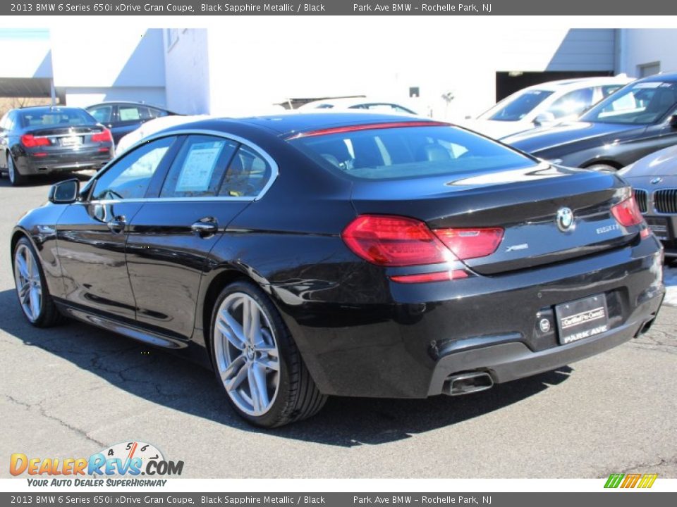 2013 BMW 6 Series 650i xDrive Gran Coupe Black Sapphire Metallic / Black Photo #5