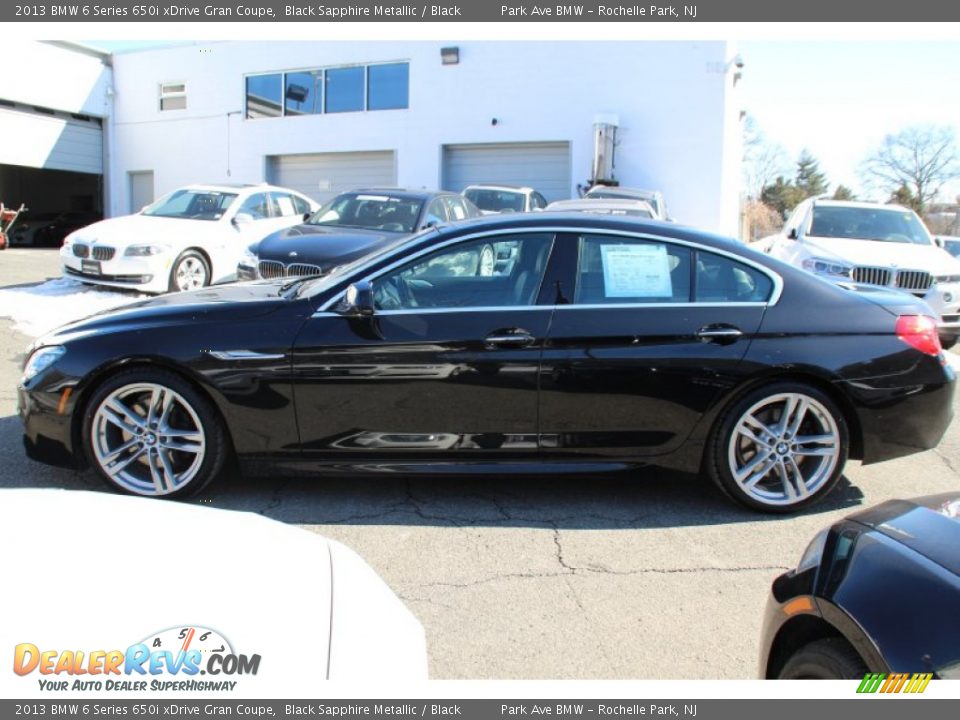 2013 BMW 6 Series 650i xDrive Gran Coupe Black Sapphire Metallic / Black Photo #6