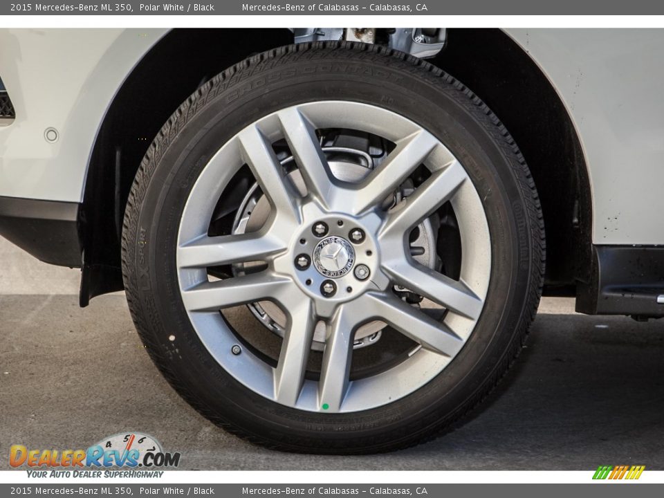 2015 Mercedes-Benz ML 350 Polar White / Black Photo #10